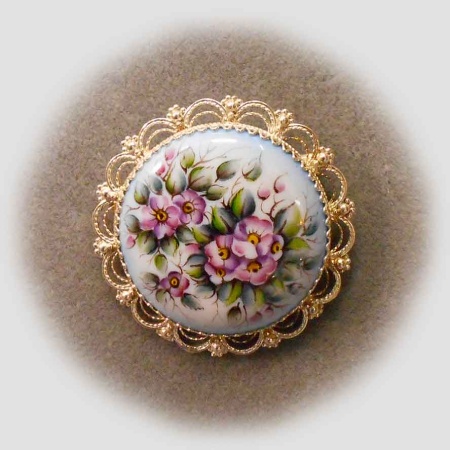 картинка Ростовская финифть Брошь арт. 1118434 