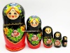 Матрешка цветы 5 мест 17см арт. 986127613