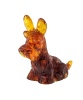 Собака Скотч Терьер №3 Янтарная 70х65 мм. арт. 1312