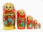 Матрешка "Цветы"  5 мест 15см арт. 487731