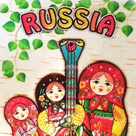 Магнит матрёшка 8см Арт. 140219255