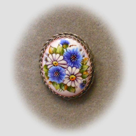 картинка Ростовская финифть Брошь арт. 1118438 