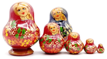 Матрешка "Рябинка" 10 см. 5 мест арт. 876522  Матрешка "Рябинка" 10 см. 5 мест арт. 876522