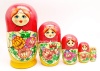 Матрешка цветы 5 мест 17см арт. 98612762