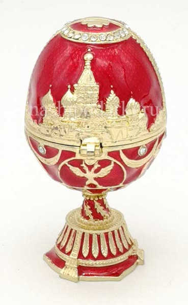 Яйцо шкатулка в стиле Фаберже с ХВБ 7см арт. 652239 