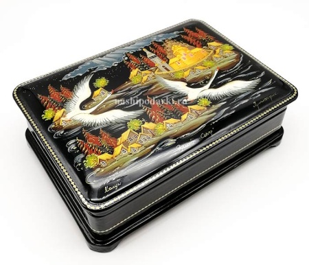 Шкатулка холуй "Русский север" 18х10см арт. 797543