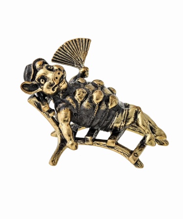 Поросенок Фифа на пляже без подставки 40х30 мм. арт. 1273.1