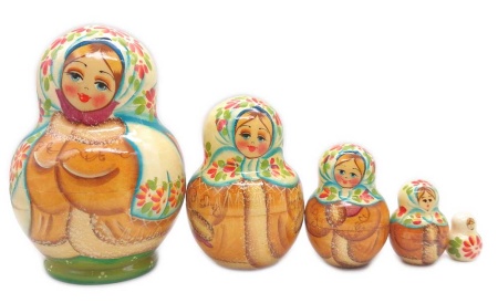 Матрешка в шубке 13 см. арт. 684433