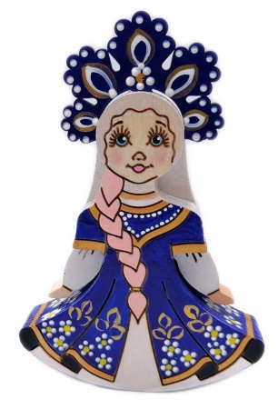 Снегурочка игрушка деревянная, качалка 12 см. арт. 76576327 Снегурочка игрушка деревянная, качалка 12 см. арт. 76576327