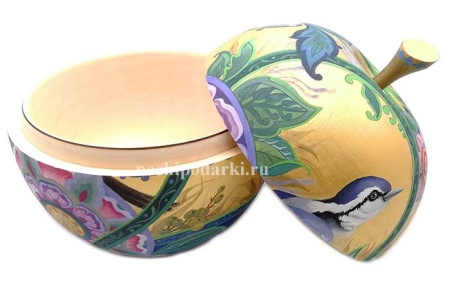 Яблоко шкатулка 18х13см арт. 846122 Яблоко шкатулка 18х13см арт. 846122