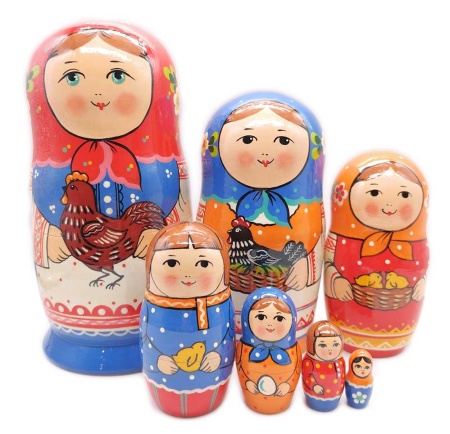 Матрешка Сергиево-посадская 7 мест 18 см. арт. 5722298