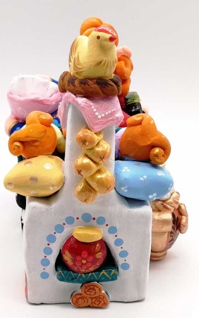 Ковровская игрушка печь перевертыш 15х15 см. арт. 8794336