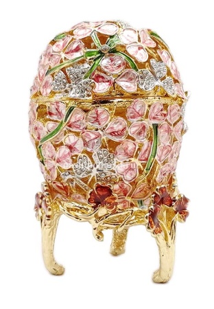 Яйцо Фаберже цветы 10 см. арт. 256448 