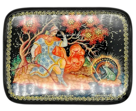 Шкатулка Палех 10х8 см. арт. 5674222 