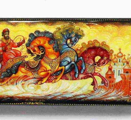 Шкатулка Холуй "Тройка" 20х6см арт. 140119067