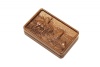 Домино D6 в резной дубовой шкатулке "Витязь на распутье" Артикул: RTD-307.M 
