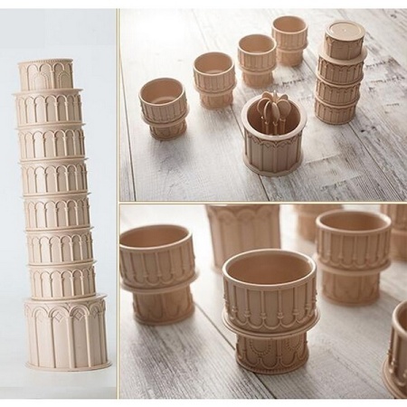 Набор посуды "Пизанская башня" (15 предметов) Артикул: 9288 