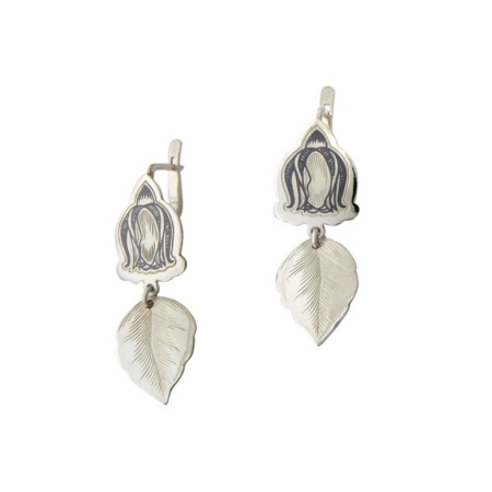 картинка Серебряные сережки "Роза" Арт: 10030814А05 