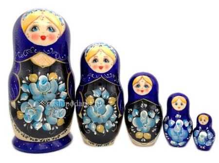 Матрешка "Матрена" 5 мест 18см арт. 8624451  Матрешка "Матрена" 5 мест 18см арт. 8624451