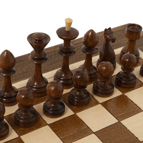 Шахматы + Нарды резные 50, Haleyan Артикул: kh113 