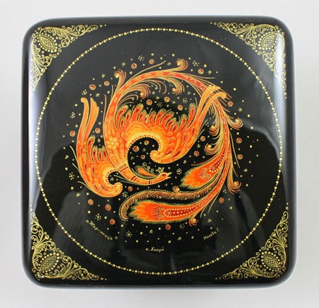 Шкатулка 12х12 см "Жар-птица" арт. 998344