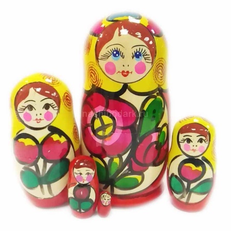 Матрешка Полхов-майданская 5 мест 10см арт. 1118311