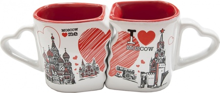 Набор кружек "Москва", 2 шт арт 87675343