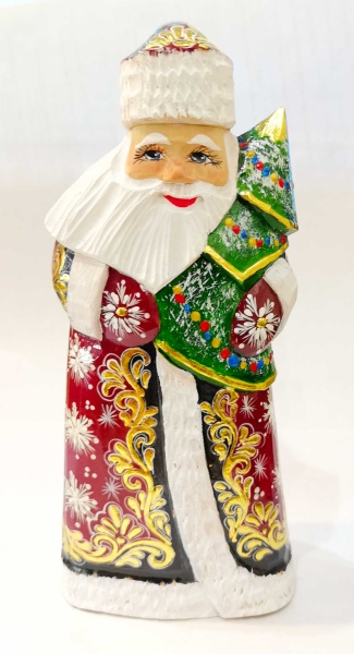 Дед мороз резной Авторский 18 см арт 87643233