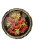 Металлический авторский поднос с цветами (Рябина) 40х40см арт. 98324 