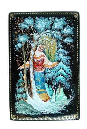 Шкатулка лаковая миниатюра 