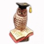 Майолика фигура "Сова на книгах" арт. 1118209 