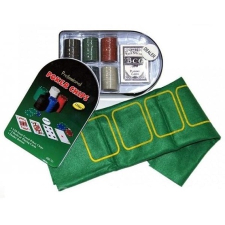  Покер 120 фишек с картами Артикул: 9400 