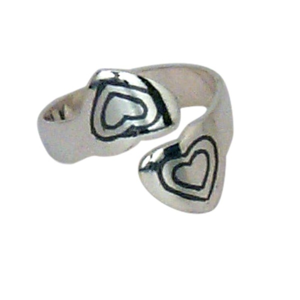 Необычное кольцо из серебра