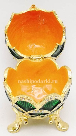 Яйцо шкатулка Фаберже Шишка Яйцо шкатулка Фаберже Шишка