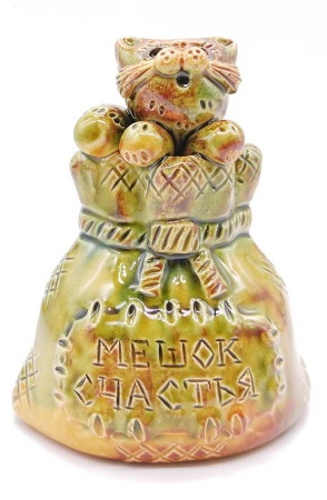 Кот в мешке Петровская игрушка 9 см. арт. 755229 