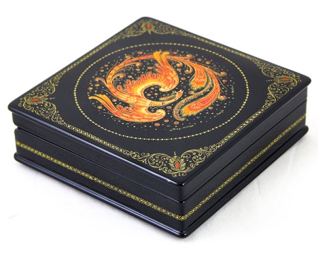 Шкатулка 12х12 см "Жар-птица" арт. 756425