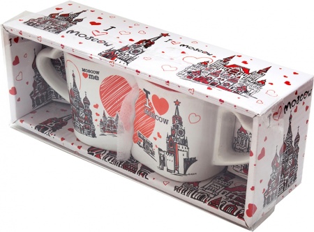 Набор кружек "Москва", 2 шт арт 87675343