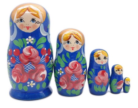 Матрешка 3 места 11 см. арт. 767332