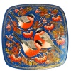Шкатулка лаковая 16х16  "Снегири" см. арт. 9973433