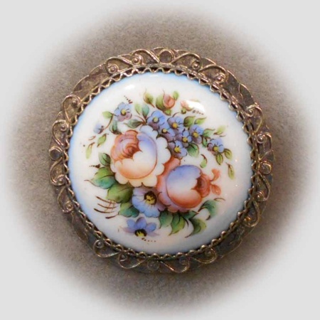 картинка Ростовская финифть Брошь арт. 1118447 