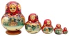 Матрешка авторская 5 мест  9 см. арт, 6545233