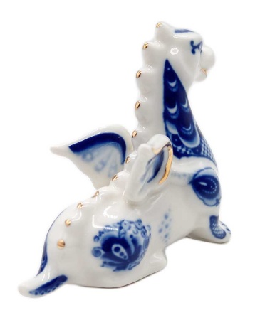 Дракон фигурка под гжель 7 см. арт. 6857278 