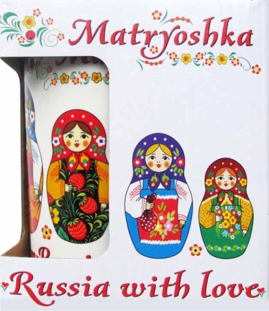 Кружка сувенирная Матрешки 350 мл. арт. 83669
