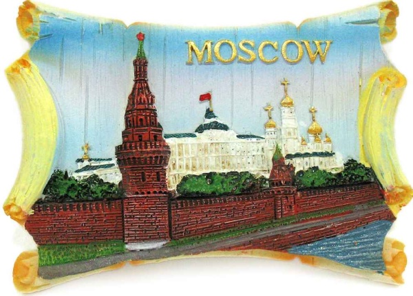Магнит рельефный "Москва", 7,5х5 см. арт. 022002022 