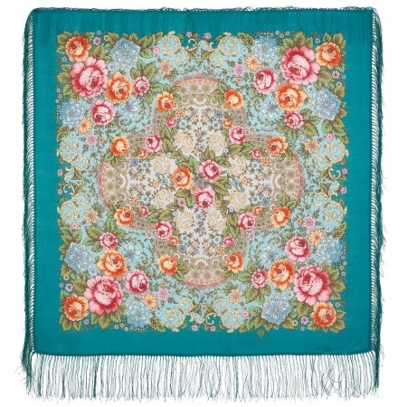 Павлопосадский платок «ВОЗДУШНОЕ НАСТРОЕНИЕ» 1661-12 