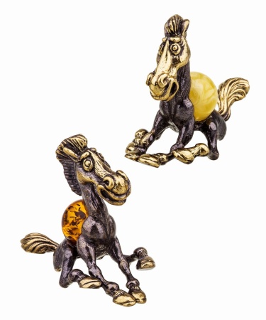 Фигурка из латуни Лошадь Юлий 50х40 мм. арт. 406 Фигурка из латуни Лошадь Юлий 50х40 мм. арт. 406