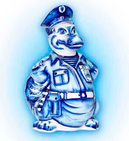 ШТОФ ДРАКОН Гжель 185*230*300 мм. арт. 585323 ШТОФ ДРАКОН Гжель 185*230*300 мм. арт. 585323