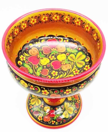 картинка Хохлома Конфетница 16х13см Арт. 87122 магазин подарков