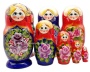 Матрешка цветы 18 см. 5 мест арт. 47894324