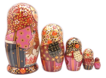 Матрешка Сергиево -Посадская 15 см. 5 мест арт. 675528